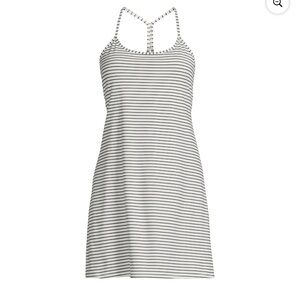 Black and White Striped Cami Dress